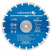 Диск алмазний сегментований Hoegert 350х3,2х25,4мм 1шт (HT6D748)