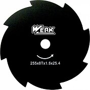 Диск для мотокоси Werk 255x8х25,4мм  (40425)