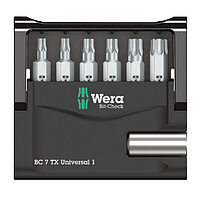 Набор бит WERA Bit-Check 7 TX Universal 1 1/4" 7 шт. (05056294001)