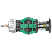 Викрутка тріскачкова з набором біт WERA Kraftform Kompakt Stubby RA 2 7 шт. коротка (05008884001)