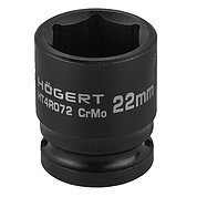 Головка торцева 6-гранна ударна Hoegert Cr-Mo 1/2" 22 мм (HT4R072)
