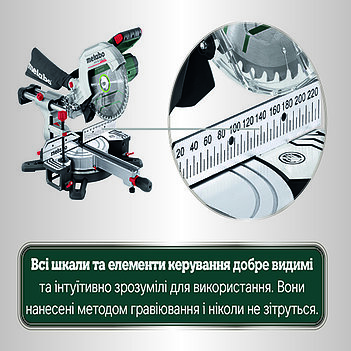 Пила торцовочная аккумуляторная Metabo KGS 18 LTX BL 254 (614254650)