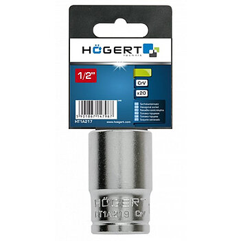 Головка торцева 6-гранна Hoegert Cr-V 1/2" 19 мм (HT1A219)