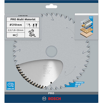 Диск пиляльний універсальний Bosch Multi Material 210х30 мм (2608640445)