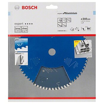 Диск пильный по алюминию Bosch Expert for Aluminium 210x30х2,8 мм (2608644105)