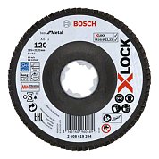 Круг лепестковый шлифовальный Bosch Best for Metal X-LOCK X571 125мм x P120