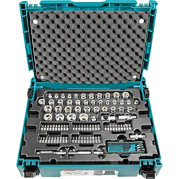 Набор инструмента Makita 1/4", 1/2", 3/8" 120 шт. 6PT (E-08713)