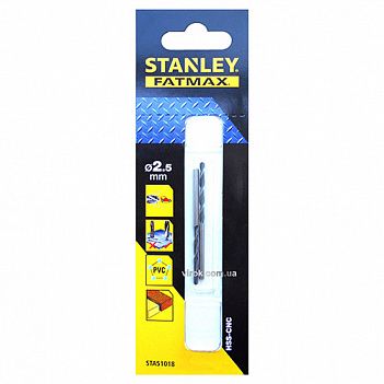 Свердло по металу Stanley HSS-CNC 2,5x57 мм 1 шт (STA51018)