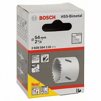 Коронка по металлу и дереву Bosch HSS-Bimetal 54 мм (2608584118)