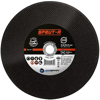 Круг отрезной по металлу Sprut-A 300x3,0x32 мм (SP3003032)