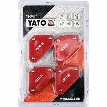 Уголник магнитный для сварки Yato 4шт (YT-08677)