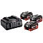 Аккумулятор Li-Ion Metabo 18,0В LIHD 3 шт + зарядное устройство ASC 145 (685074000)
