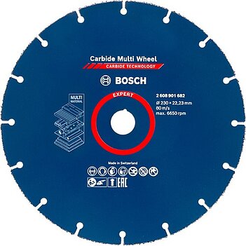 Круг отрезной по дереву Bosch EXPERT Carbide Multi Wheel 230 x 1,0 х 22,23 мм (2608901682)