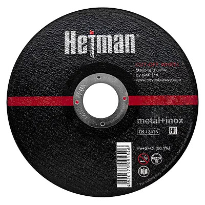 Круг відрізний по металу Hetman 41 14А 125x1,2x22,23 мм (HMCD1252212)