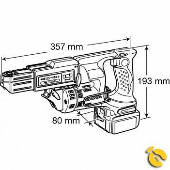 Аккумуляторный магазинный шуруповерт Makita (BFR440RFE)