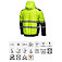 Куртка утепленная сигнальная Hoegert MILA размер XXXL/58 (HT5K347-3XL)
