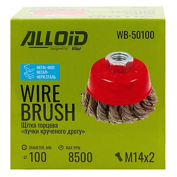 Щітка дротяна Alloid 100 мм (WB-50100)