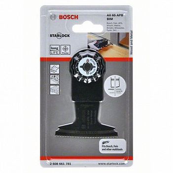 Полотно пильное погружное Bosch BIM Wood and Metal 65x40 мм (2608661781)