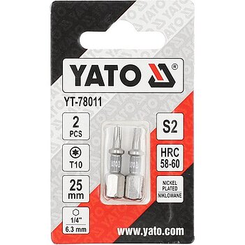 Біта Torx Yato 1/4" T10 2 шт. (YT-78011)
