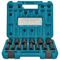 Набор головок 6-гранных ударных удлиненных Makita 1/2" 14 ед. (E-16586)
