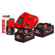 Аккумулятор Li-Ion Milwaukee M18 HNRG-552 12,0/18,0В 3 шт. + зарядное устройство (4933464713)