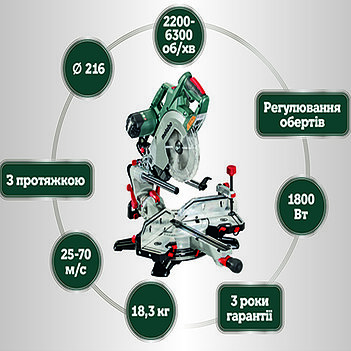 Пила торцовочная Metabo KGSV 72 XACT SYM (612216000)