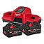 Акумулятор Li-Ion Milwaukee M18 FORGENRG-802 DBSC 18,0В 2 шт. + зарядний пристрій (4933498616)