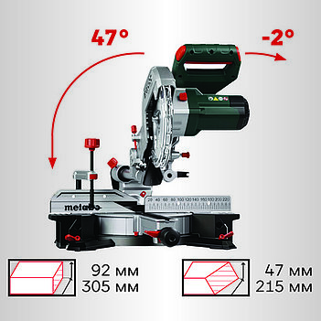 Пила торцовочная Metabo KGS 254 M (613254000)