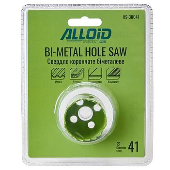 Коронка универсальная Alloid Bi-Metal 41 мм (HS-30041)