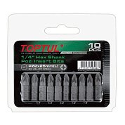 Біта Pozidriv Toptul 1/4" PZ1 10 шт (FSCA0801G)