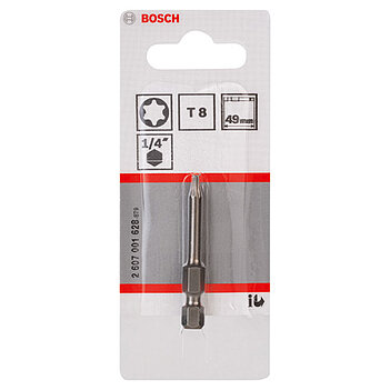 Бита Torx Bosch Extra Hard 1/4" T8 1 шт (2607001628)