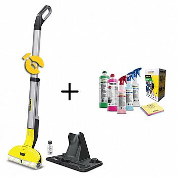 Поломоечная машина аккумуляторная Karcher FC 3 Cordless + набор моющих средств (9.611-322.0)