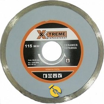 Диск алмазный сплошной X-Treme 115х22,23мм (9)
