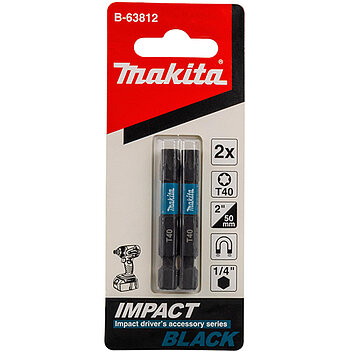 Бита ударная магнитная Torx Makita Impact Black 1/4" T40 2шт (B-63812)