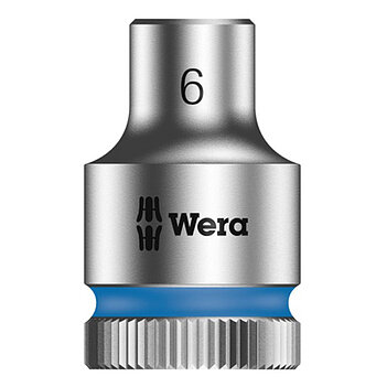 Головка торцевая 6-гранная WERA Zyklop 8790 HMB Cr-V 3/8" 6 мм (05003551001)