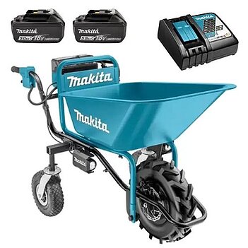 Тачка садова Makita+ківш для сипучих+BL1850B 2шт.+DC18RC (SET-DCU180Z-0524)