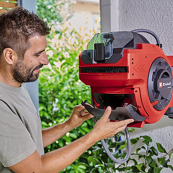 Котушка акумуляторна Einhell GE-HR 18/30 WH Li - Solo 1,5 м (4173771) - без акумулятора та зарядного пристрою