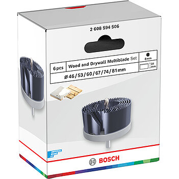 Набір коронок по дереву Bosch Wood and Drywall 6 шт. (2608594506)