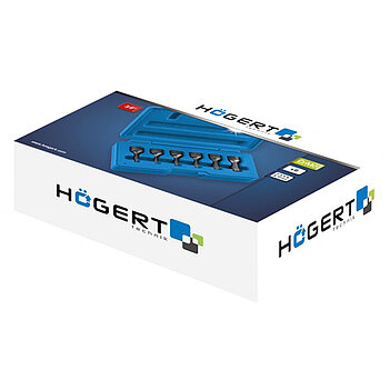 Набор экстракторов Hoegert Cr-Mo 6 ед. (HT8G402)