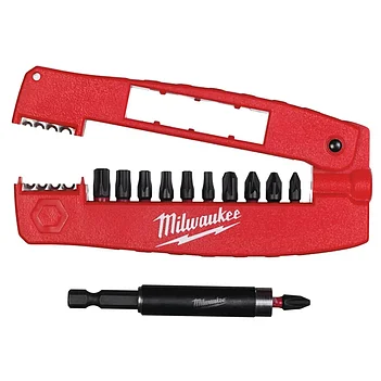 Набор бит ударных Milwaukee Shockwave Крокодил №2 1/4" 12 шт. (4932430910)