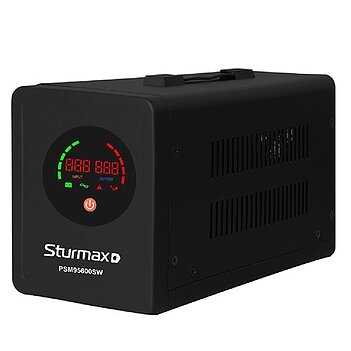 Інвертор напруги мережевий Sturmax 600 ВА (PSM95600SW) - без акумулятора