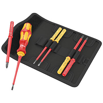 Викрутка зі змінними стрижнями діелектрична WERA Kraftform Kompakt VDE 7 Universal 1 TIE Phillips PH 7 шт. (05006600001) Викрутка зі змінними стрижнями діелектрична WERA Kraftform Kompakt VDE 7 Universal 1 TIE Phillips PH 7 шт. (05006600001)