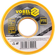 Фум-стрічка Vorel 19мм х 15м 1 шт. (75202)