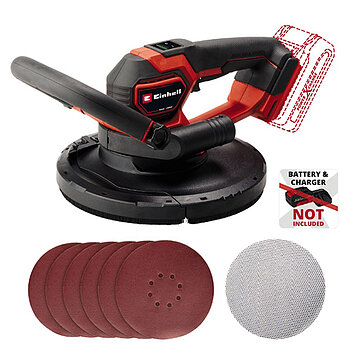 Шлифмашина для стен и потолков аккумуляторная Einhell TP-DWS 18/225 Li BL - Solo (4259995) - без аккумулятора и зарядного устройства Шлифмашина для стен и потолков аккумуляторная Einhell TP-DWS 18/225 Li BL - Solo (4259995) - без аккумулятора и зарядного устройства