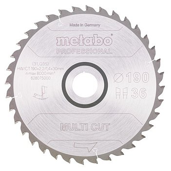 Диск пиляльний універсальний Metabo 190x1,4x30 мм (628075000)