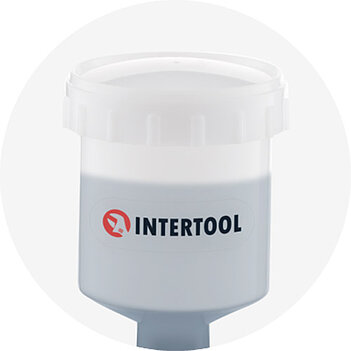 Бачок нейлоновый INTERTOOL 125 мл (PT-1900)