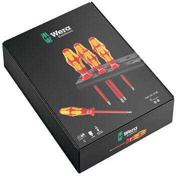 Набор отверток диэлектрических WERA Kraftform Plus 160 i/6 Rack Phillips 6 шт. (05006145001)