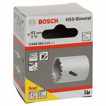 Коронка по металлу и дереву Bosch HSS-Bimetal 41 мм (2608584113)