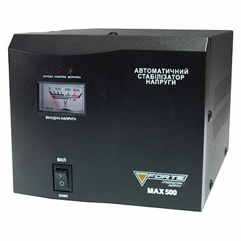Стабилизатор напряжения релейный Forte MAX-500VA (74645)