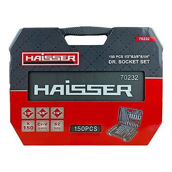 Набор инструмента Haisser 1/2", 3/8", 1/4" 70232 150 шт. (128618)